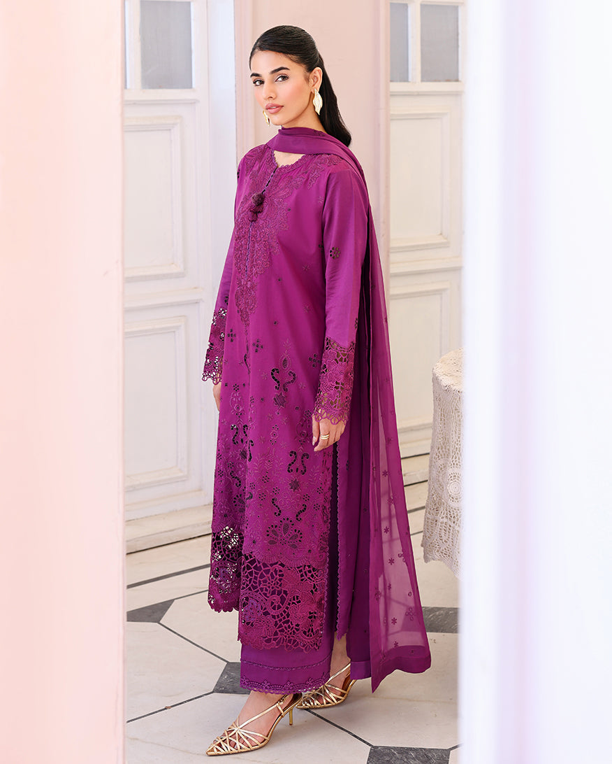 Roheenaz | Veil of Summer Chikankari | Elan Bloom