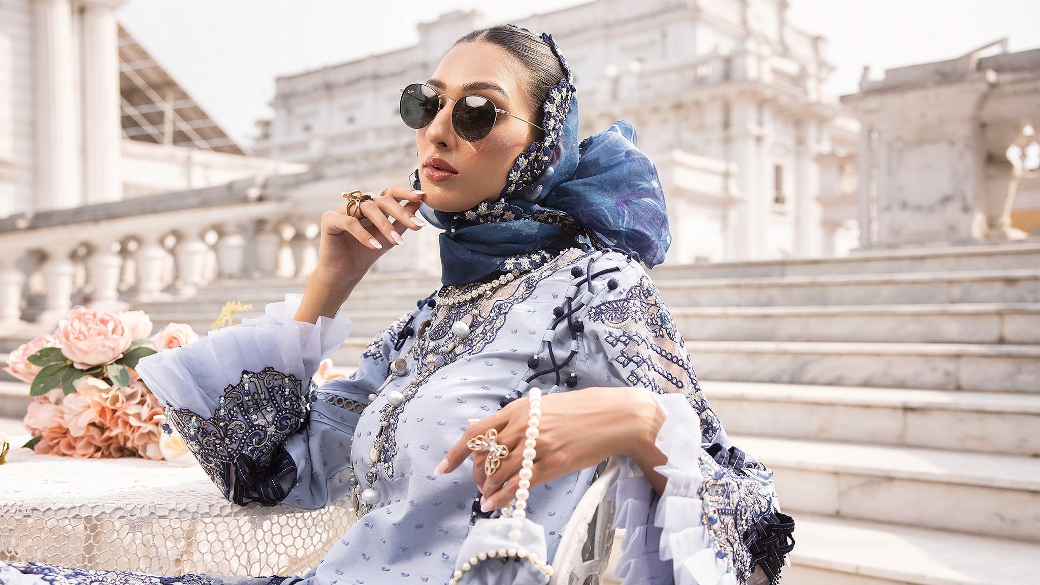 Ellena | Luxury Embroidered Collection | D22