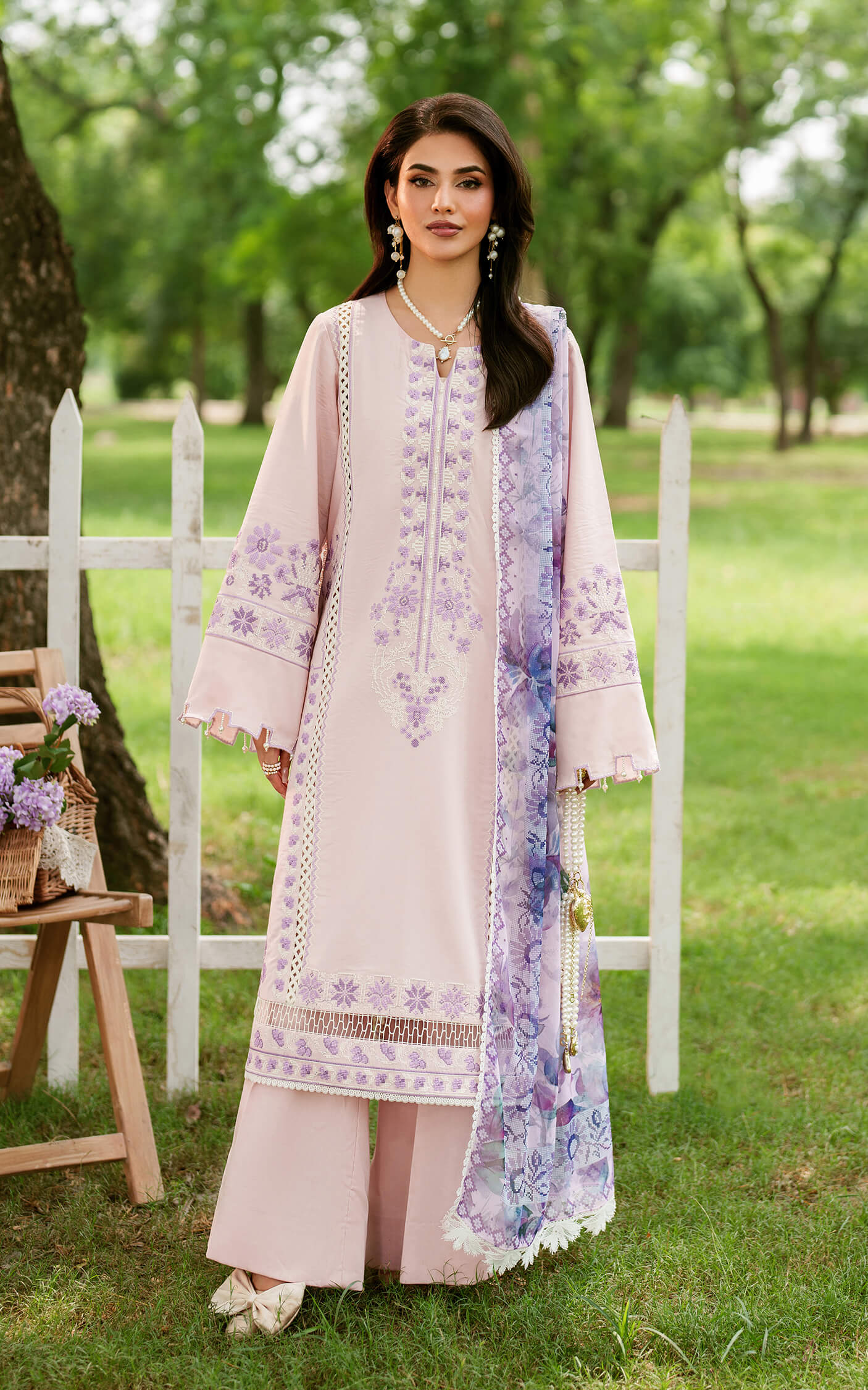 Asifa and Nabeel | Eden Cambric 25 | Elysian Petals ECU25-08