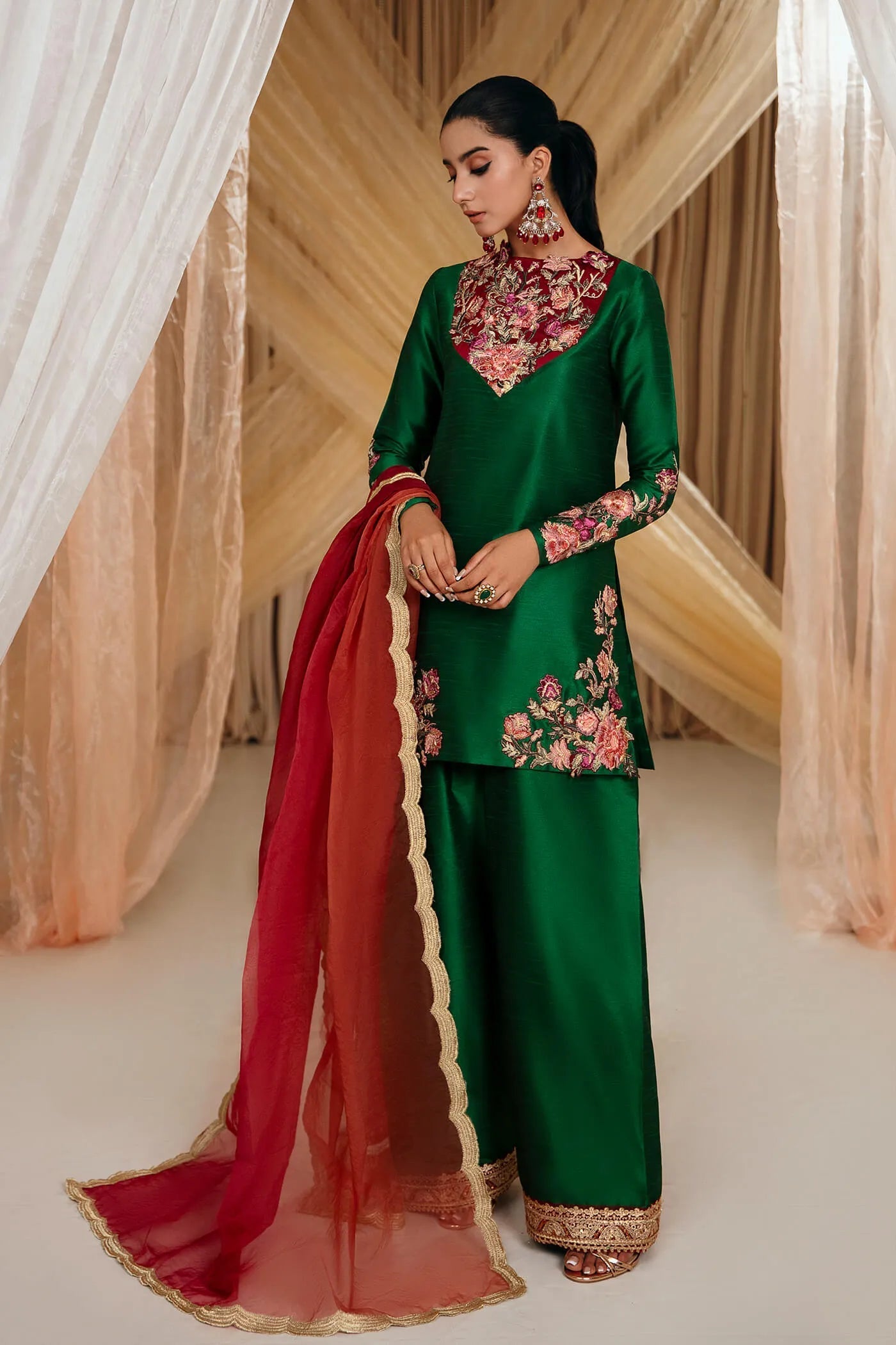 Musferah Saad | Mystere Formals | Emerald Garden