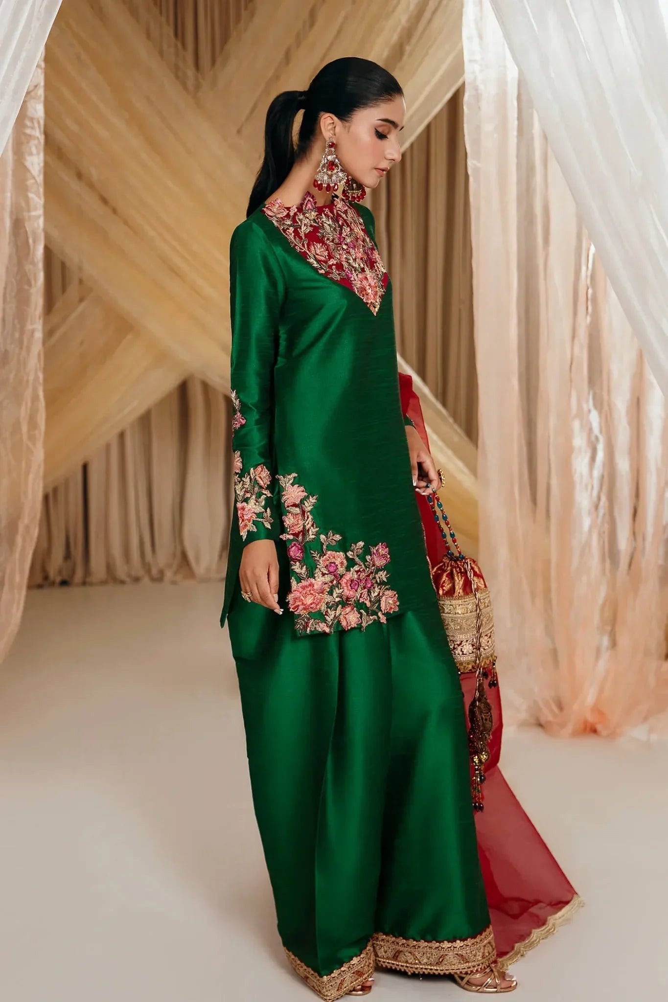 Musferah Saad | Mystere Formals | Emerald Garden
