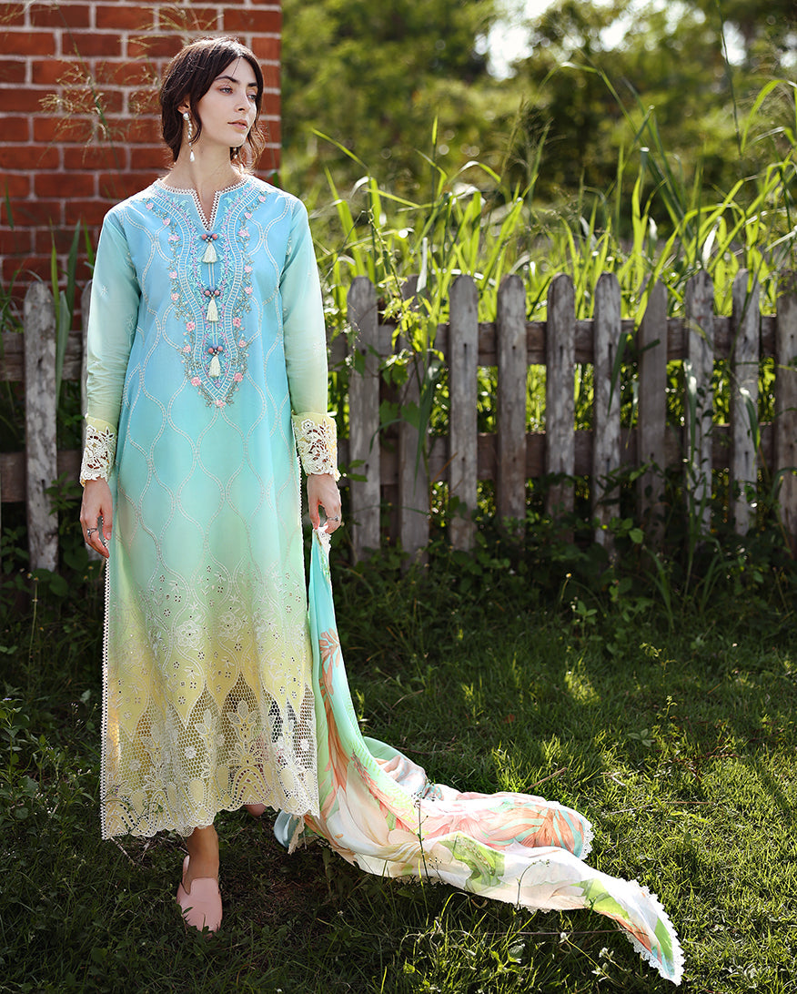 Mushq | Solace Ombre Chikankari | Ethereal Pause