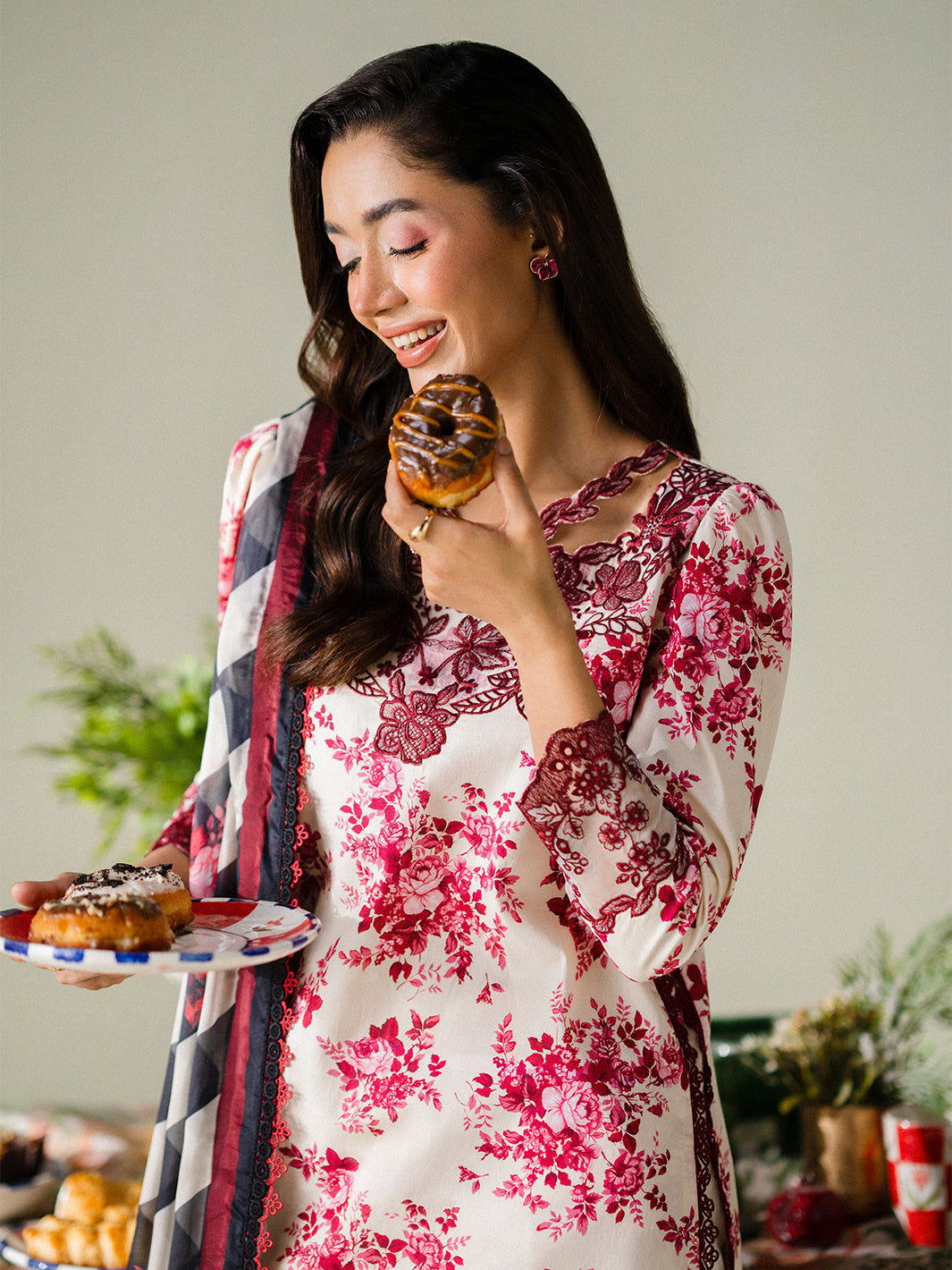 Faiza Faisal | FNF Printed Lawn | ROSE REVERIE