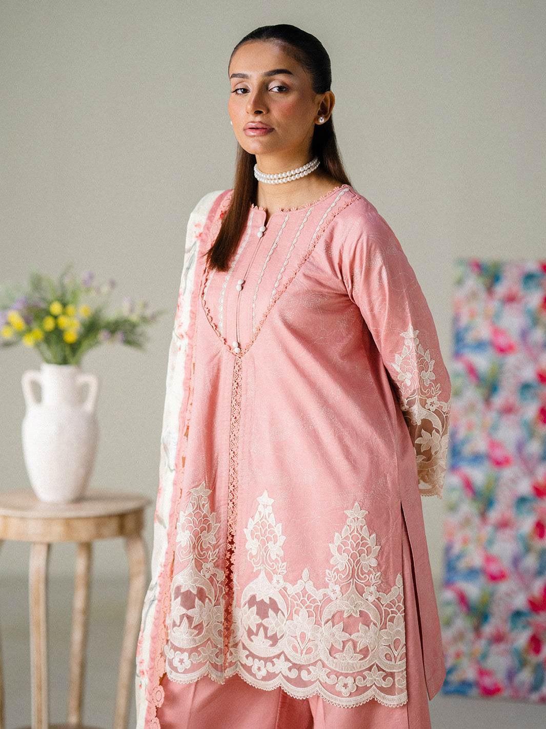 Faiza Faisal | FNF Printed Lawn | BLUSH HORIZON