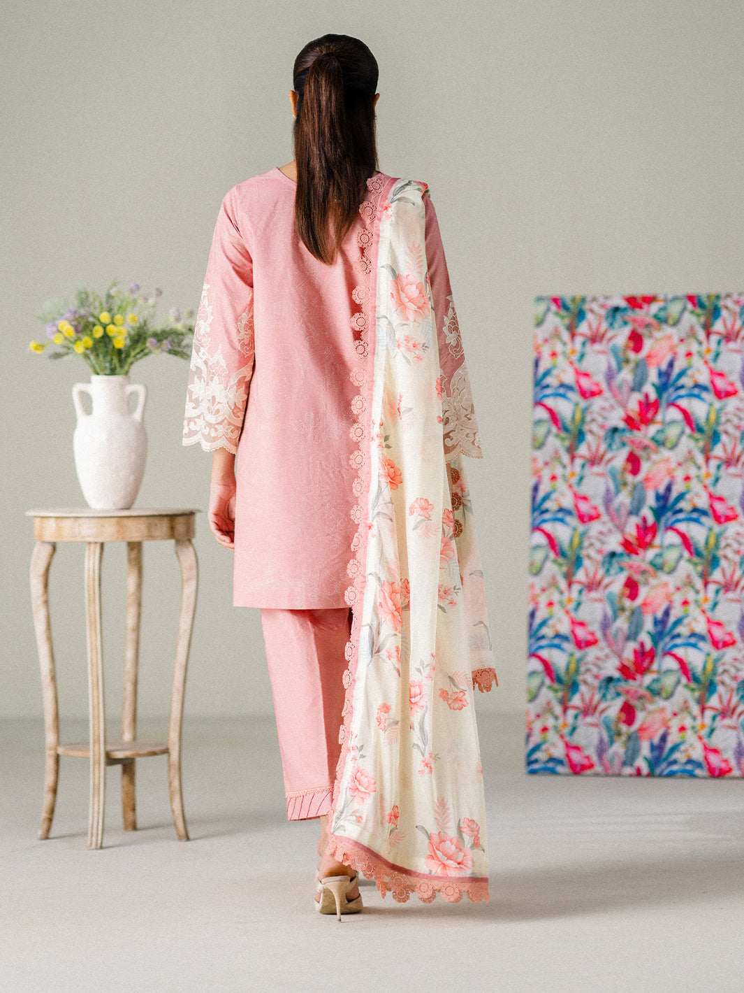 Faiza Faisal | FNF Printed Lawn | BLUSH HORIZON