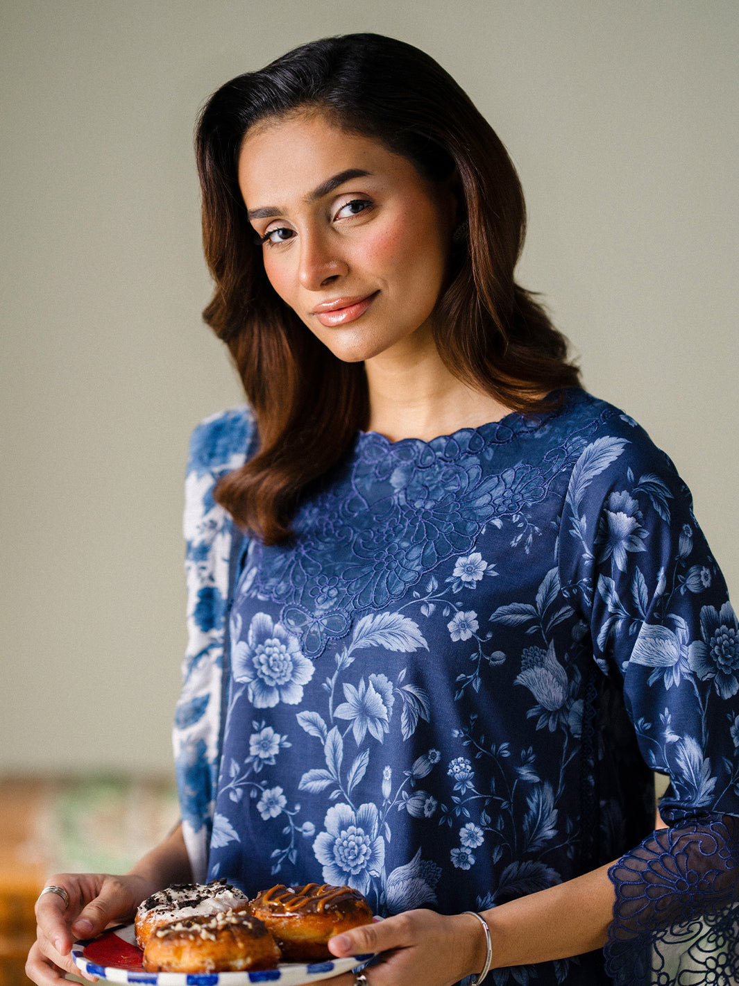 Faiza Faisal | FNF Printed Lawn | MIDNIGHT MEADOW