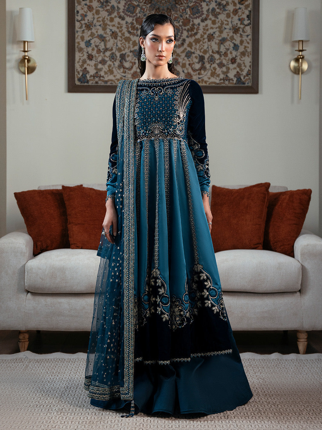 Faiza Faisal | Solene Luxury Velvets |CELESTINE