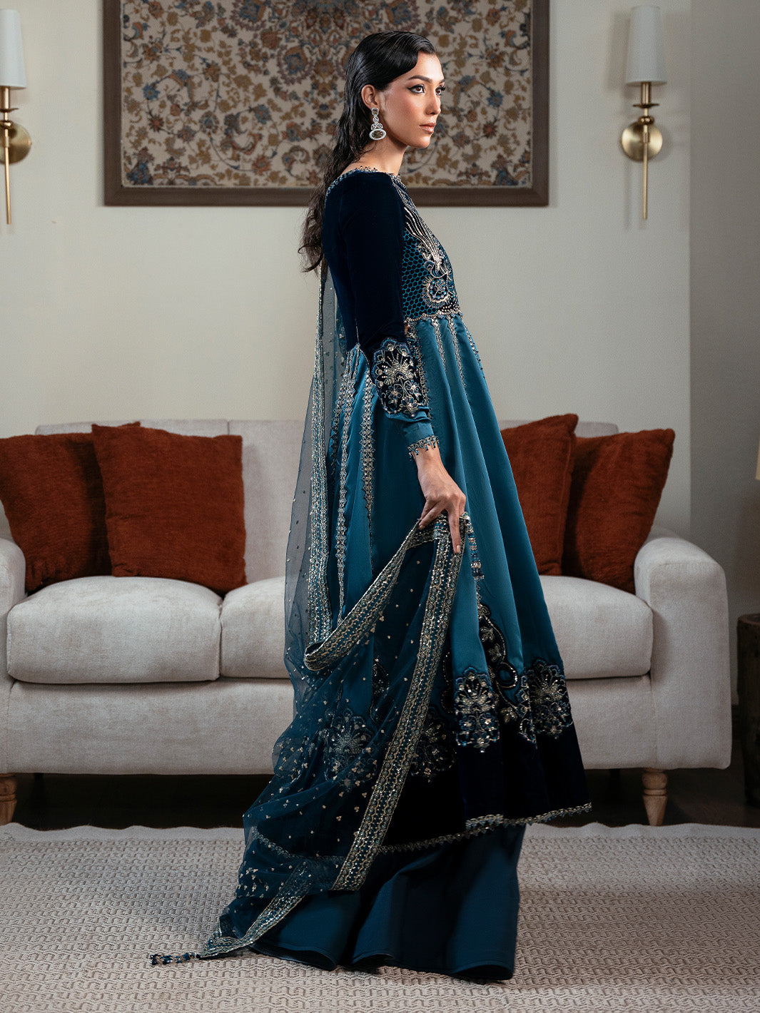 Faiza Faisal | Solene Luxury Velvets |CELESTINE