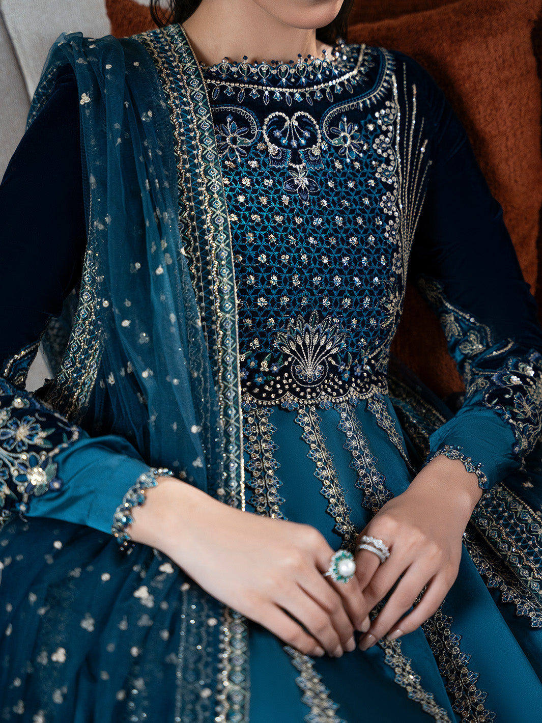 Faiza Faisal | Solene Luxury Velvets |CELESTINE