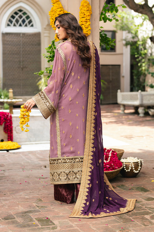 Maryum N Maria | Gulnaar Formals | 3 Piece Embroidered Chiffon KAMILLA - FSU5654