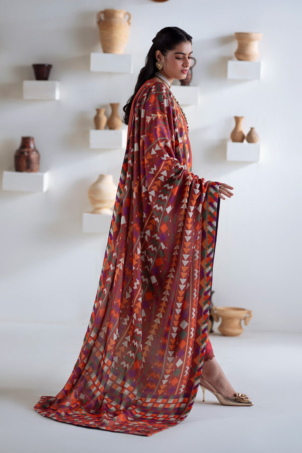 Maryum N Maria | Noore Winters 25 | 3 Piece Embroidered Khaddar BADRAI - FSU5673