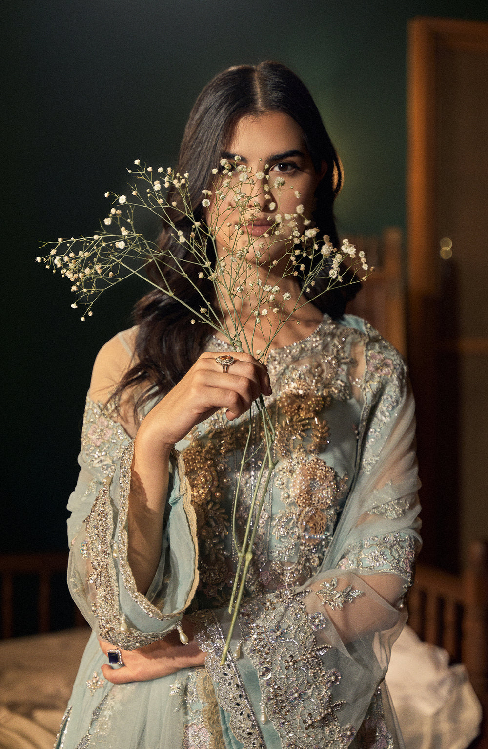 Fabiha Fatima | Reve Royal Luxury Wedding Dresses | AQUAMARINE