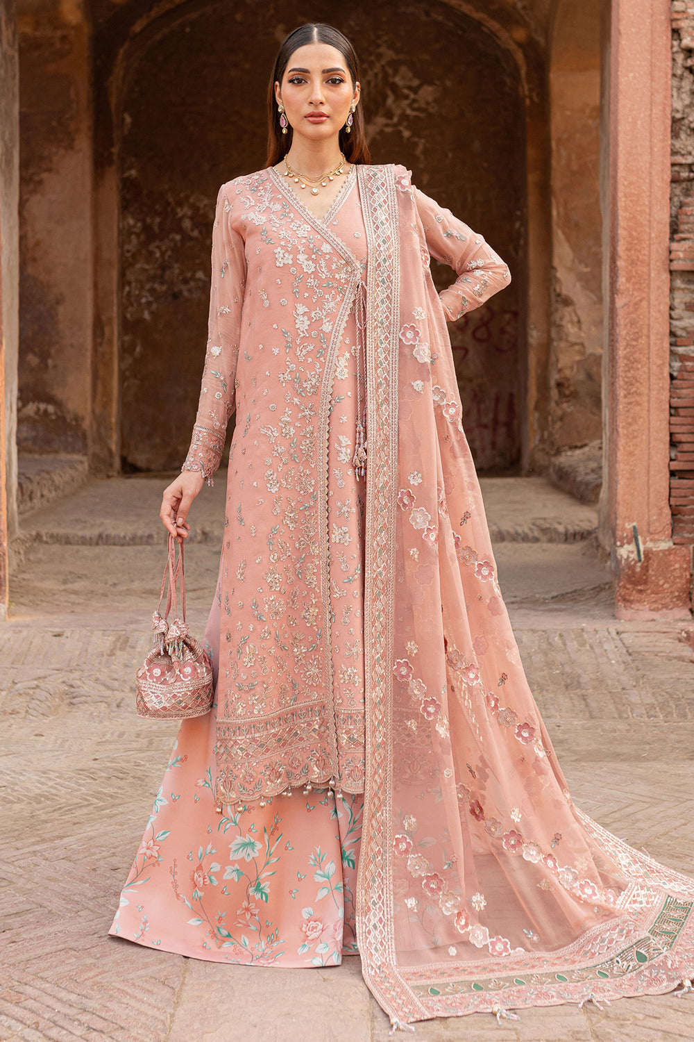 Farasha | Ritzier Wedding Formals | Peach Bell