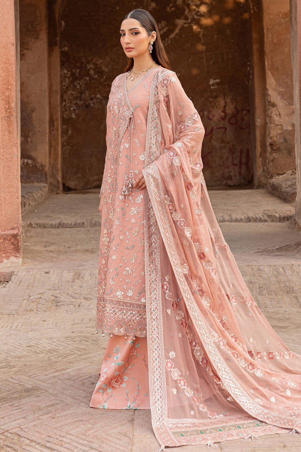 Farasha | Ritzier Wedding Formals | Peach Bell