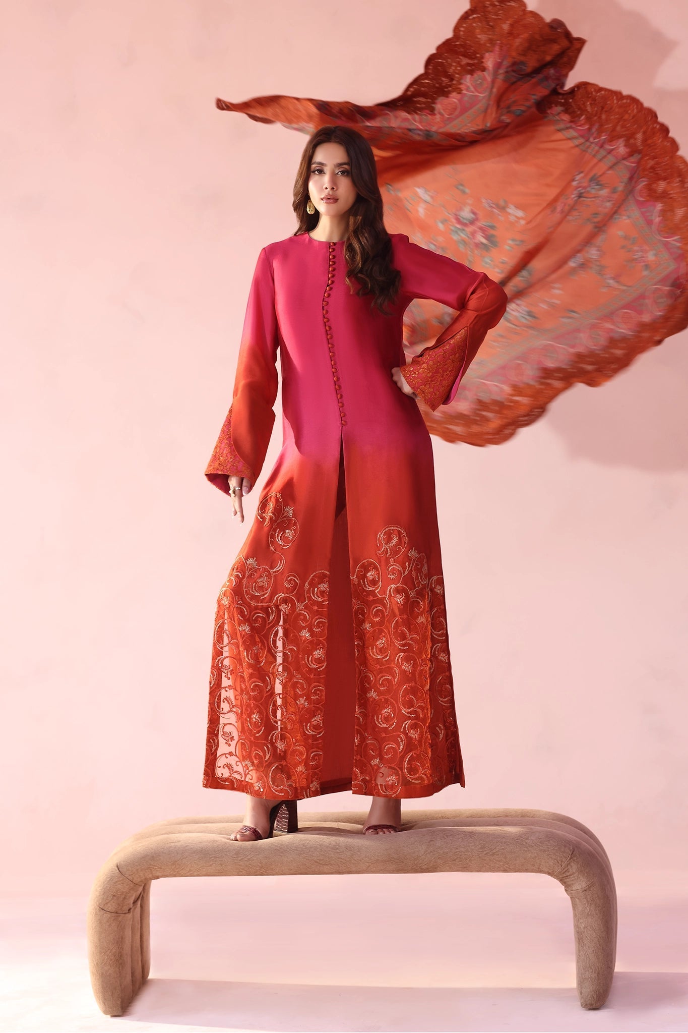 Musferah Saad | Eterna Formals | Fiery Bloom