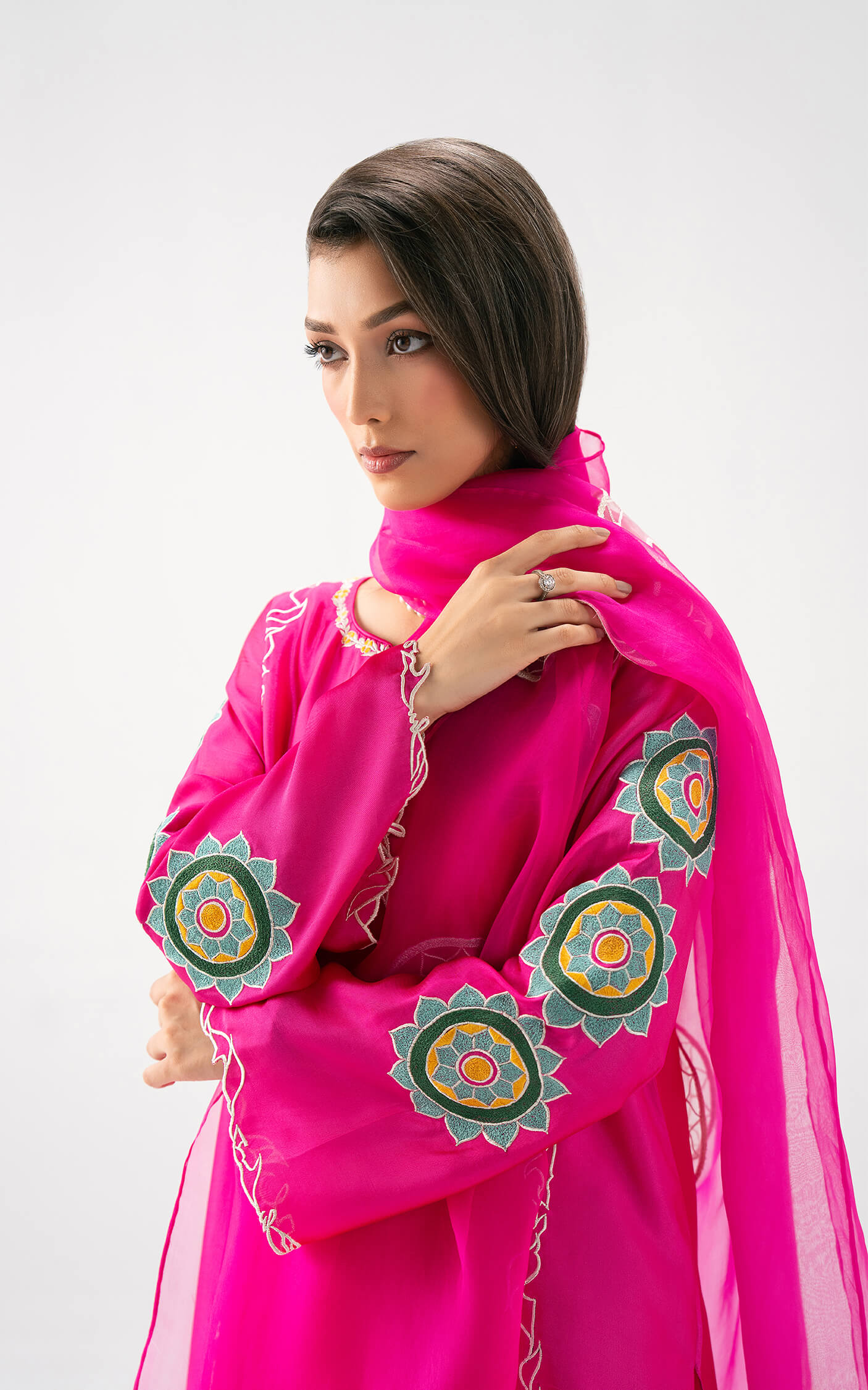 Asifa and Nabeel | Celevara Luxe | Fuchsia Flame