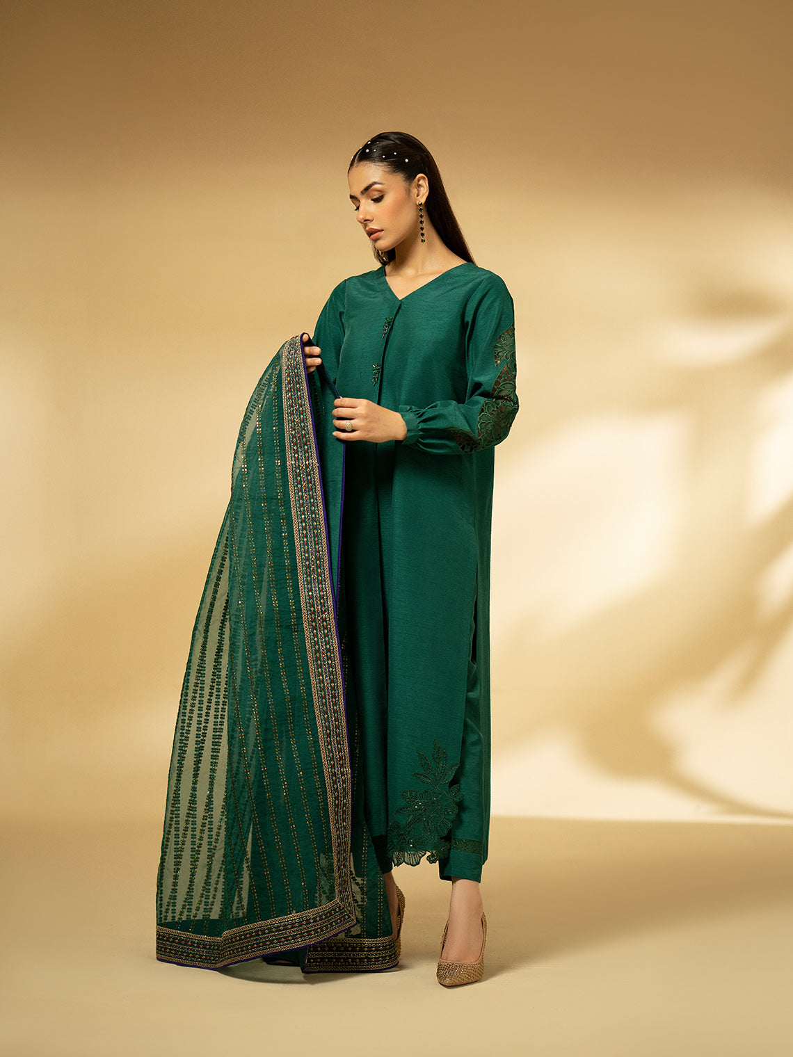 Fozia Khalid | Eid Edit 24 | Emerald Symphony