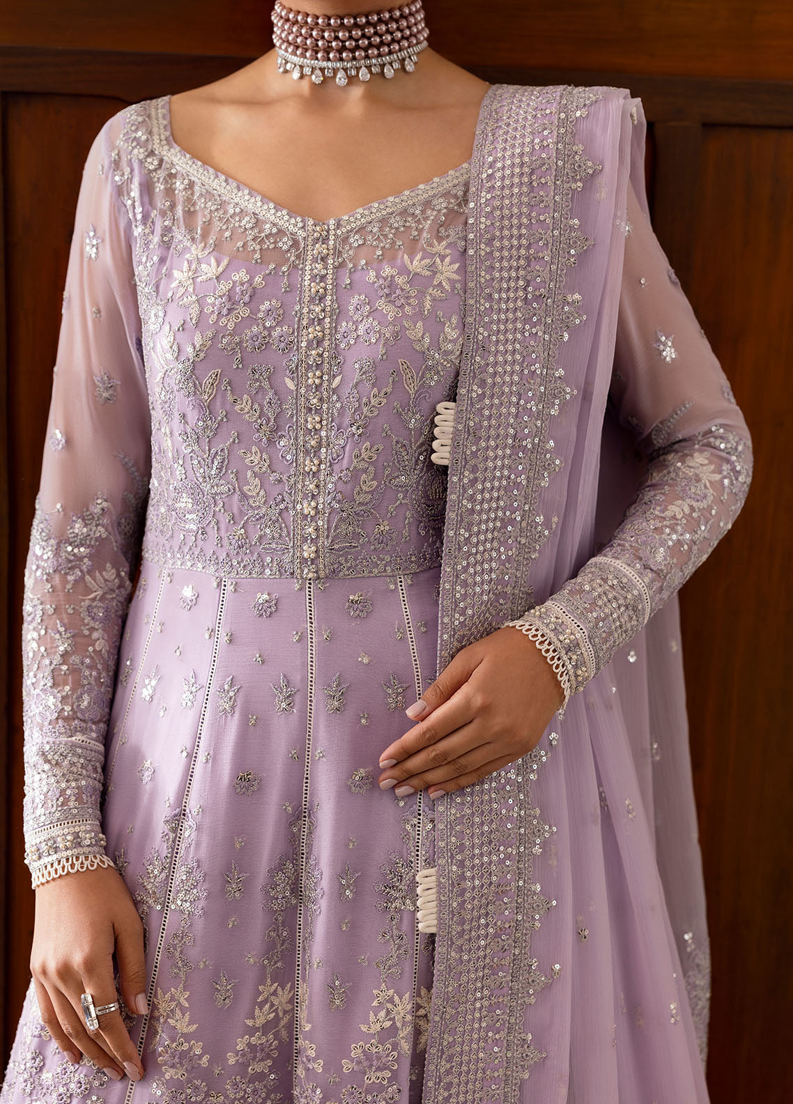 Gulaal | Reverie Embroidered Chiffon | PAREESA