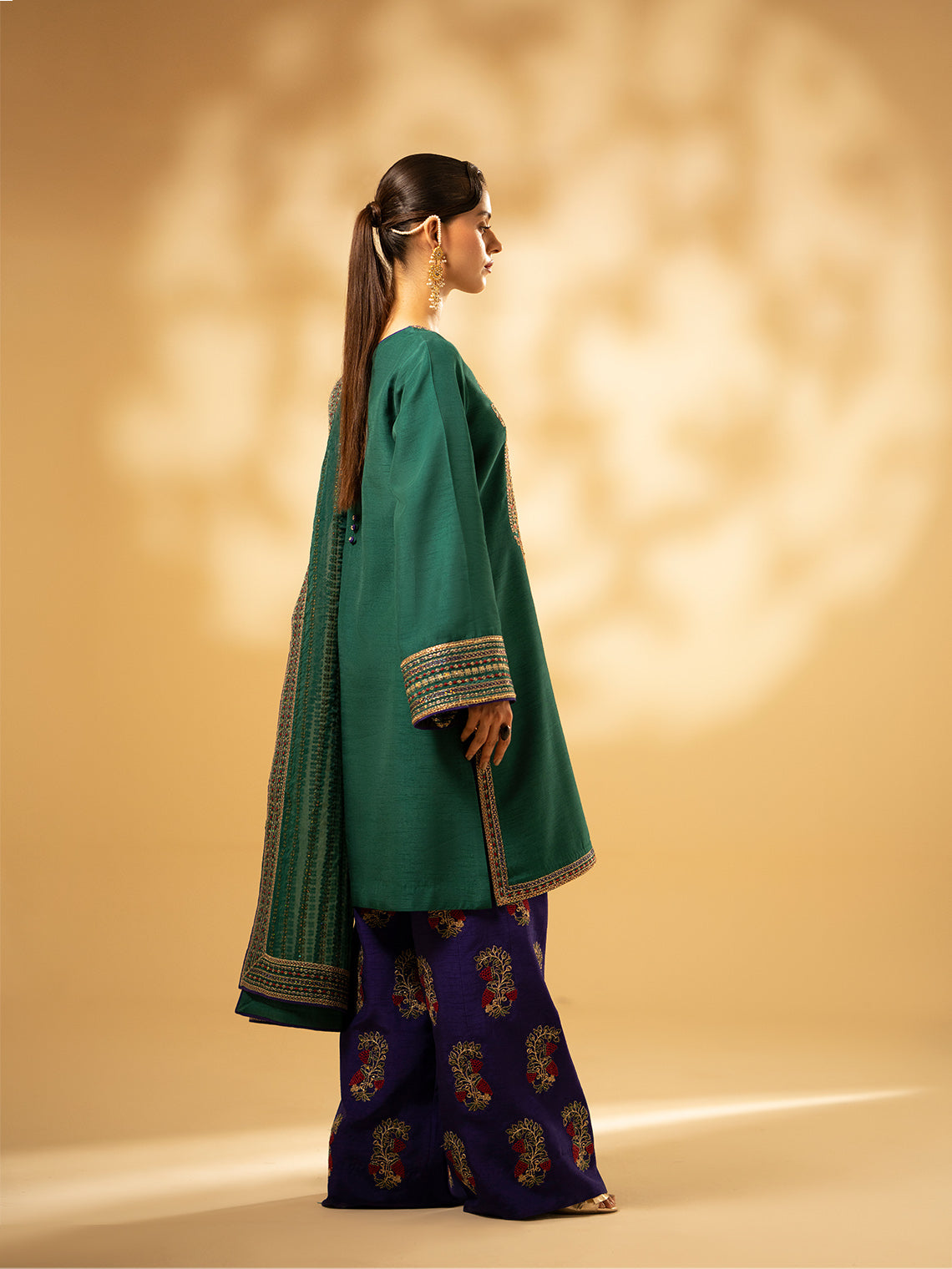Fozia Khalid | Eid Edit 24 | Emerald Craftsmanship