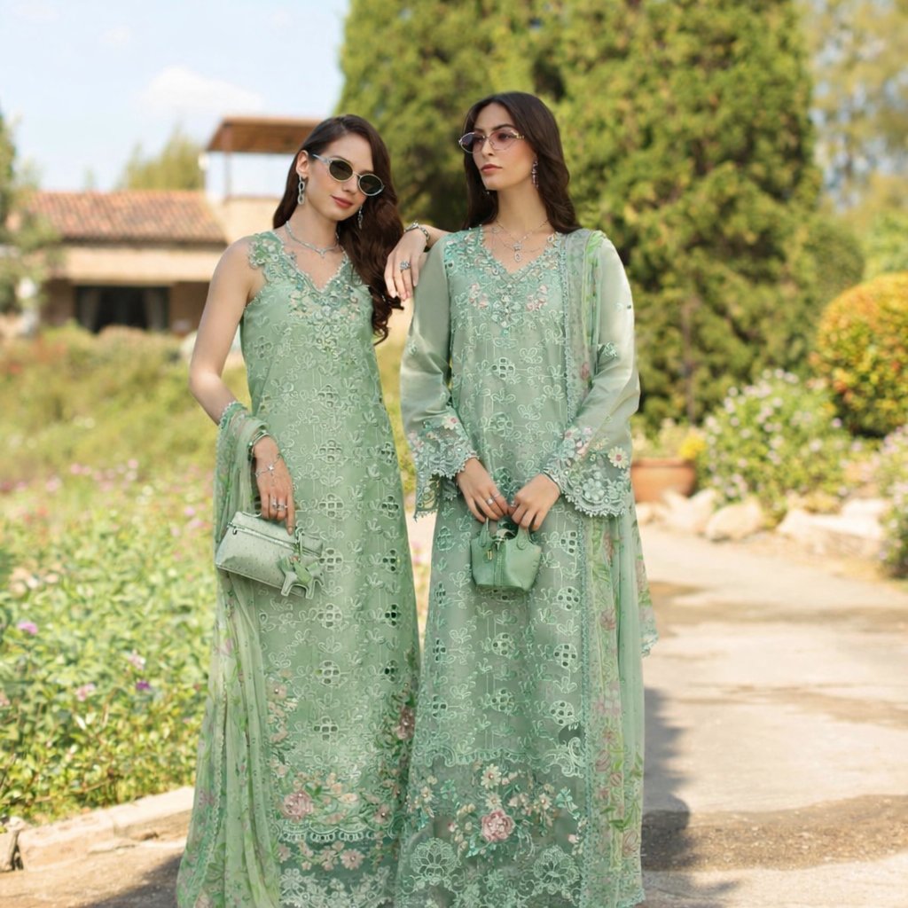 Saadia Asad | Luxury Eid Schiffli Laserkari 26 | D7 - B - Florine