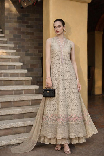 Saadia Asad | Luxury Eid Schiffli Laserkari 26 | D5 - A - Lunaria