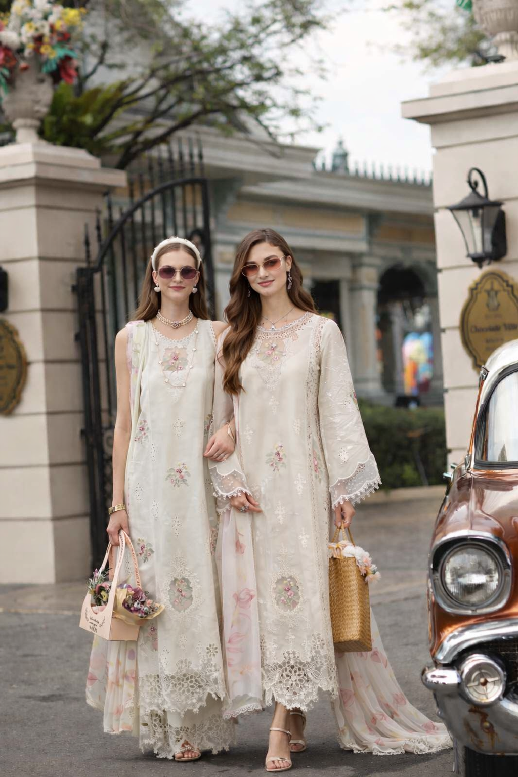Noor by Saadia Asad | Eid Luxe Chikankari 26 | D2 - Pearl Ivory
