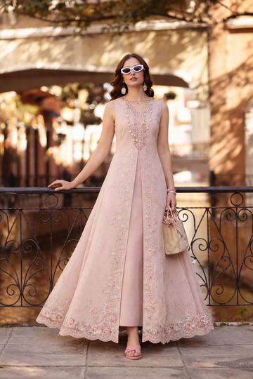 Noor by Saadia Asad | Eid Luxe Printkhaas 26 | D6 - B - Ballet Pink