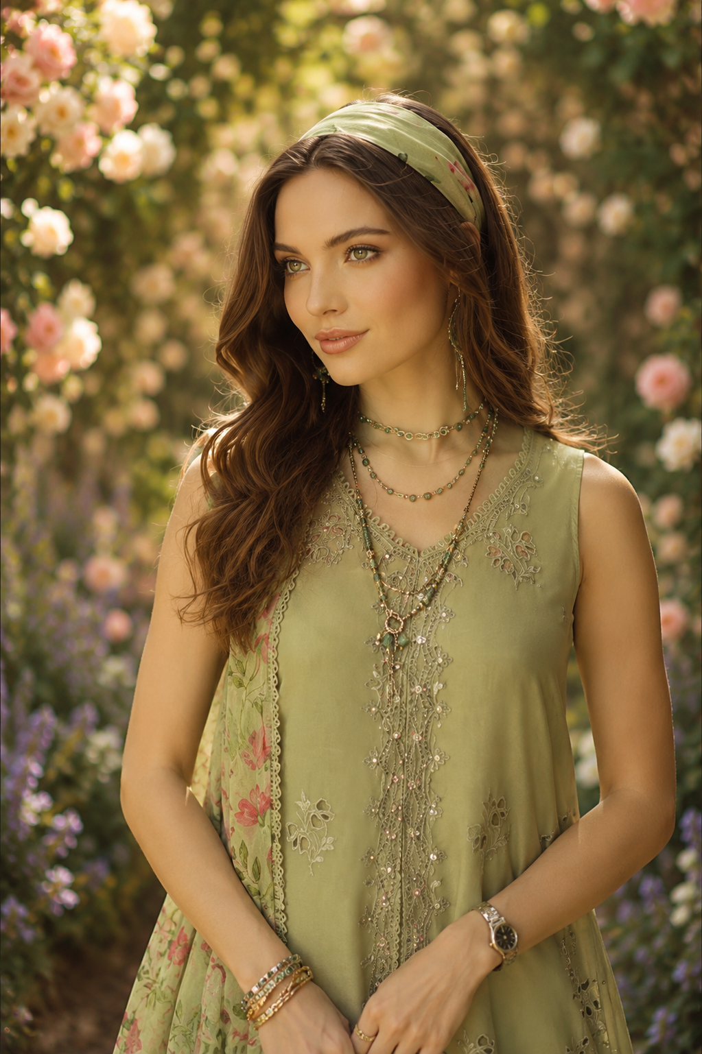 Noor by Saadia Asad | Noor Eid Printskhas 26 |D12 – Mint Reverie