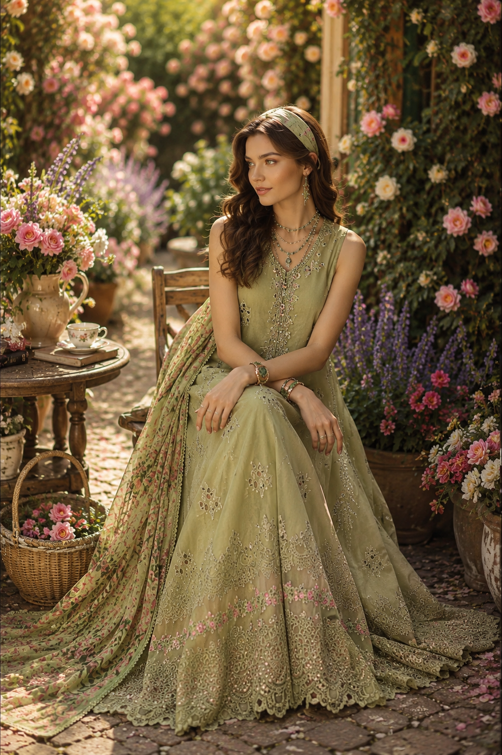 Noor by Saadia Asad | Noor Eid Printskhas 26 |D12 – Mint Reverie