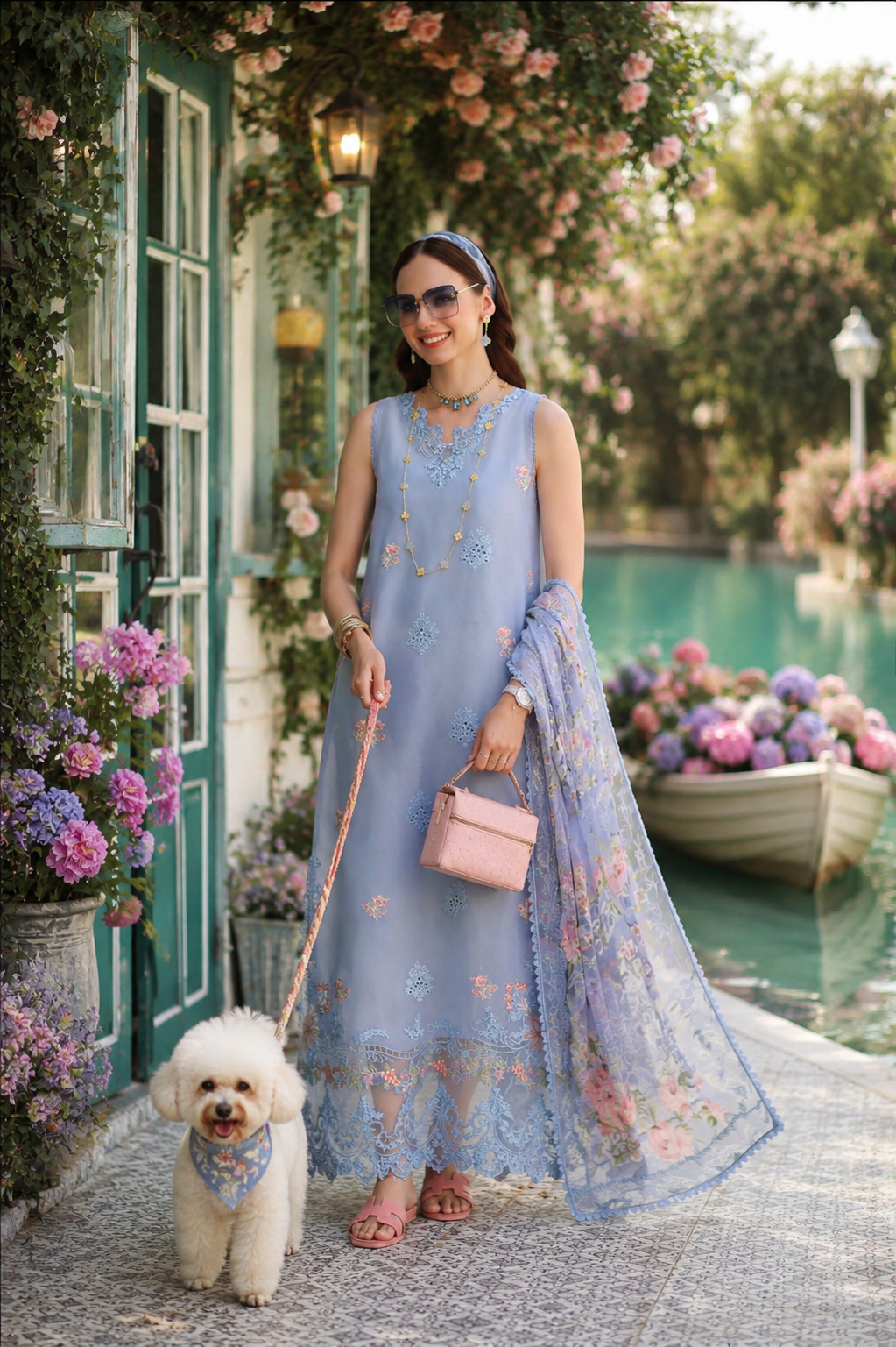 Noor by Saadia Asad | Noor Eid Printskhas 26 | D1 – Frozen Mist