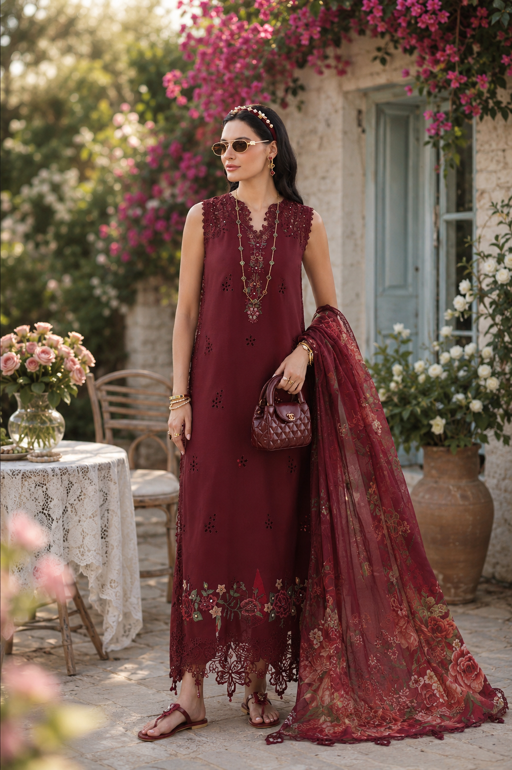 Noor by Saadia Asad | Noor Eid Printskhas 26 | D14 – Ruby Royale