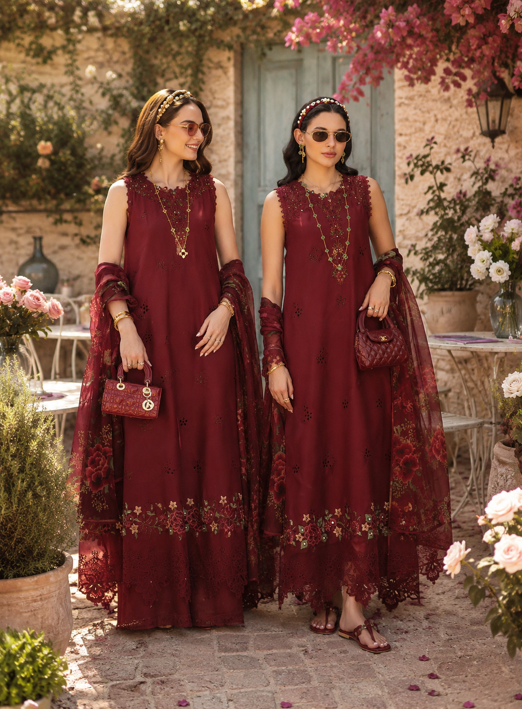 Noor by Saadia Asad | Noor Eid Printskhas 26 | D14 – Ruby Royale