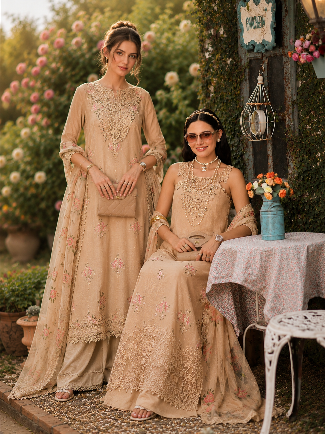 Noor by Saadia Asad | Noor Eid Printskhas 26 |D13 – Blush Peach