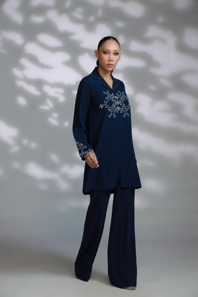 Sana Abbas | La Fiesta A W Pret | Cobalt