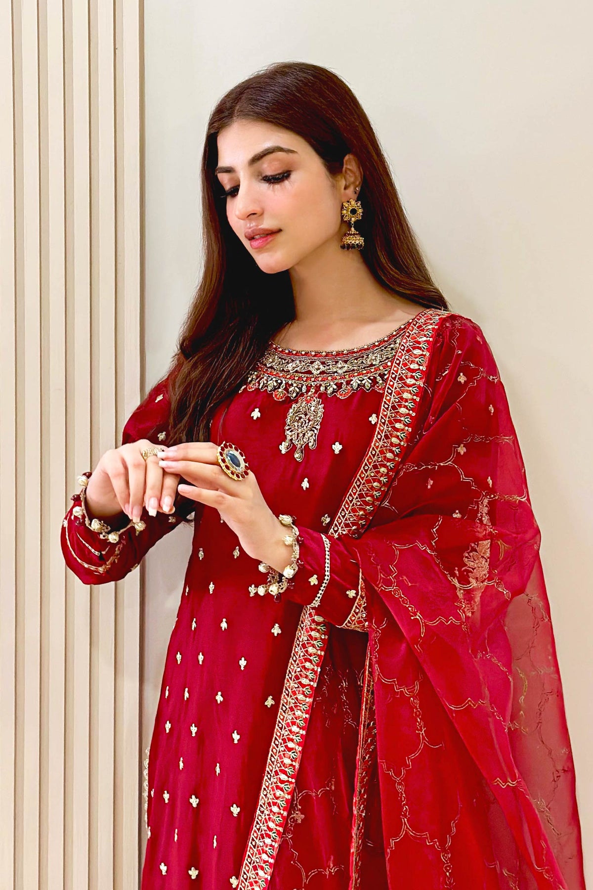 Maria B | Luxury Formals | SF-EA23-18R1-Maroon