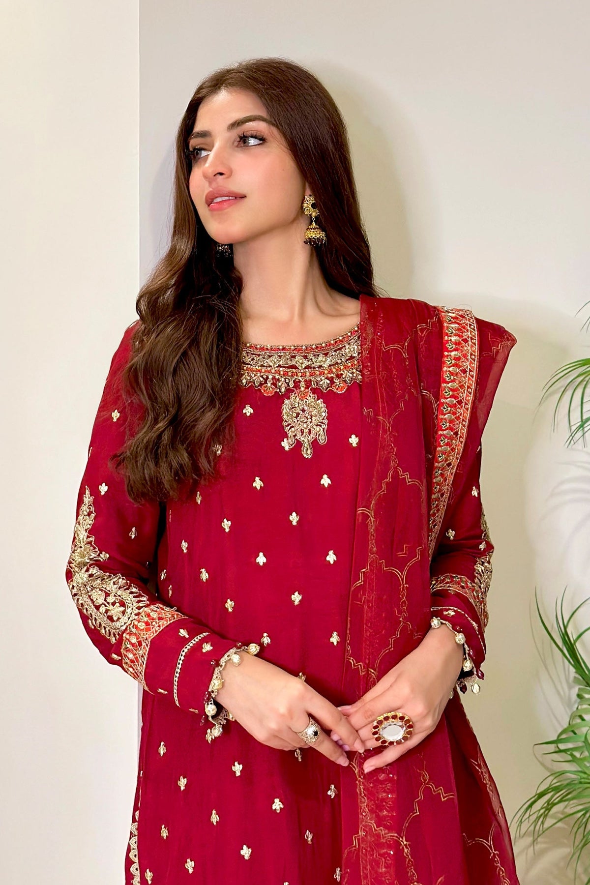Maria B | Luxury Formals | SF-EA23-18R1-Maroon