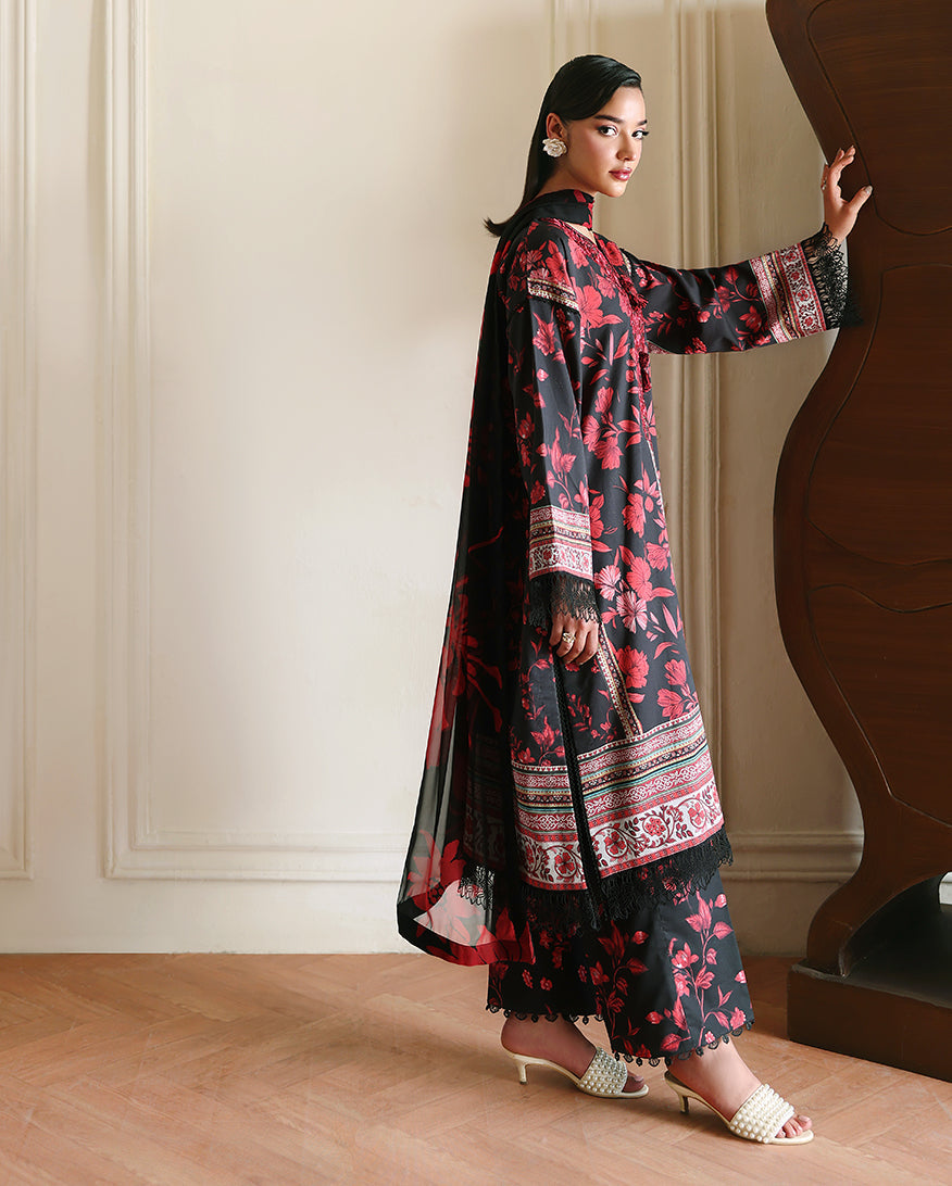 Roheenaz | Eclat Garden Printed Lawn | Iris Garden