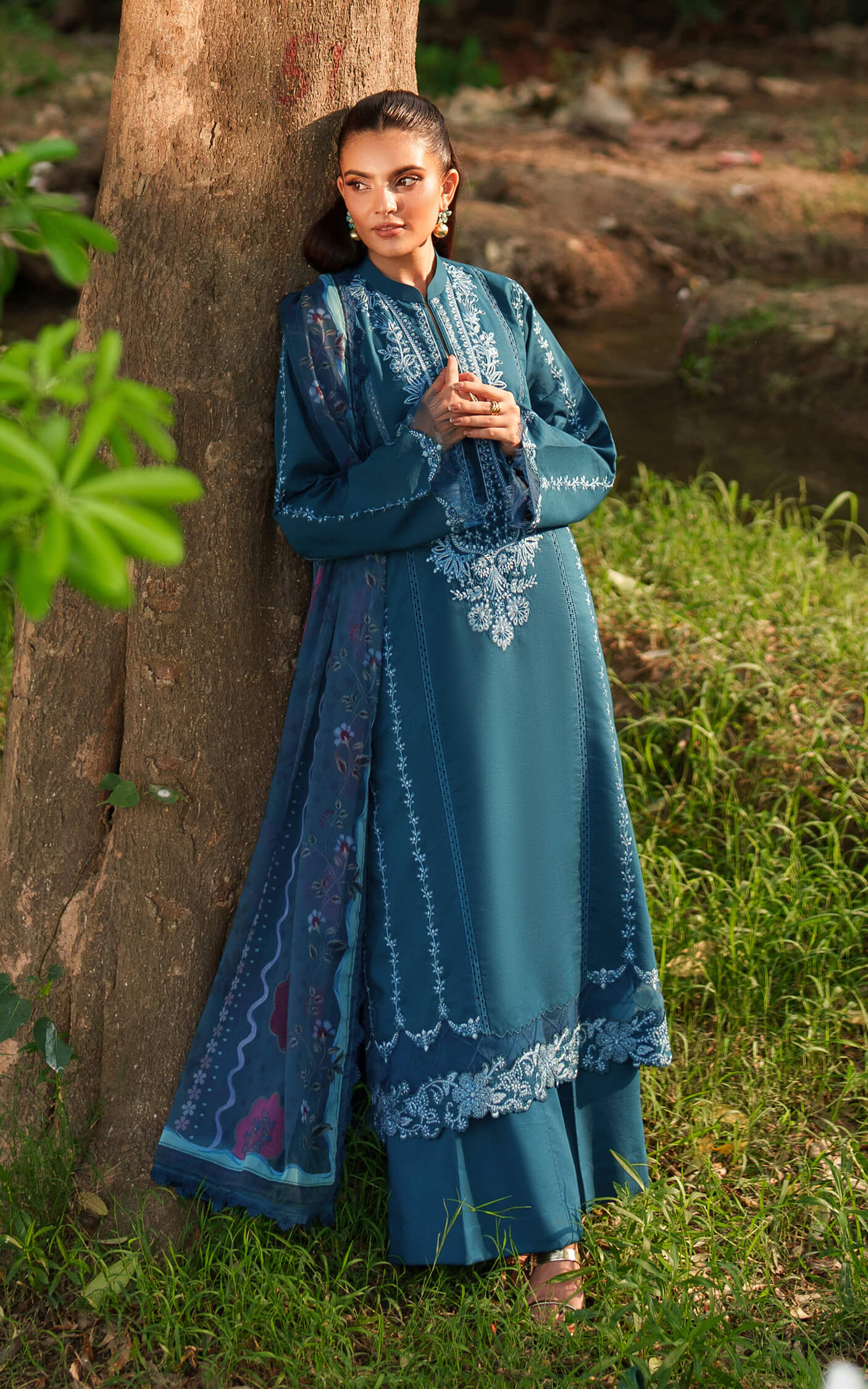 Asifa and Nabeel | Eden Cambric 25 | Iris Cloud ECU25-05
