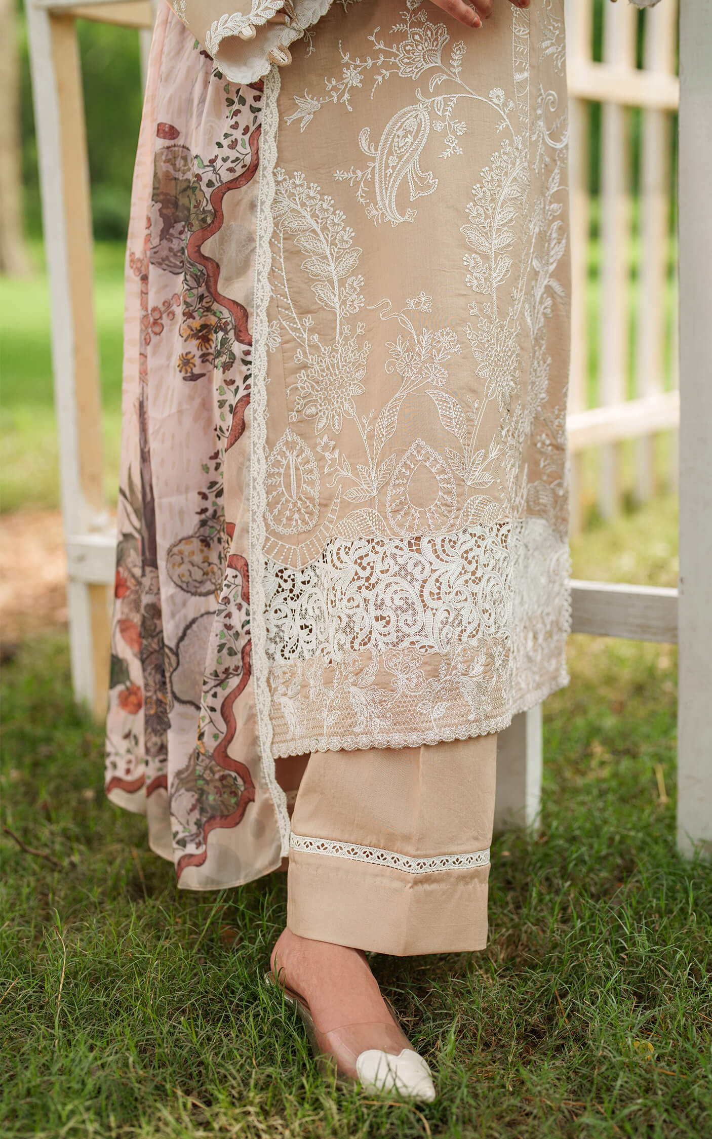 Asifa and Nabeel | Eden Cambric 25 | Ivory Haze ECU25-03