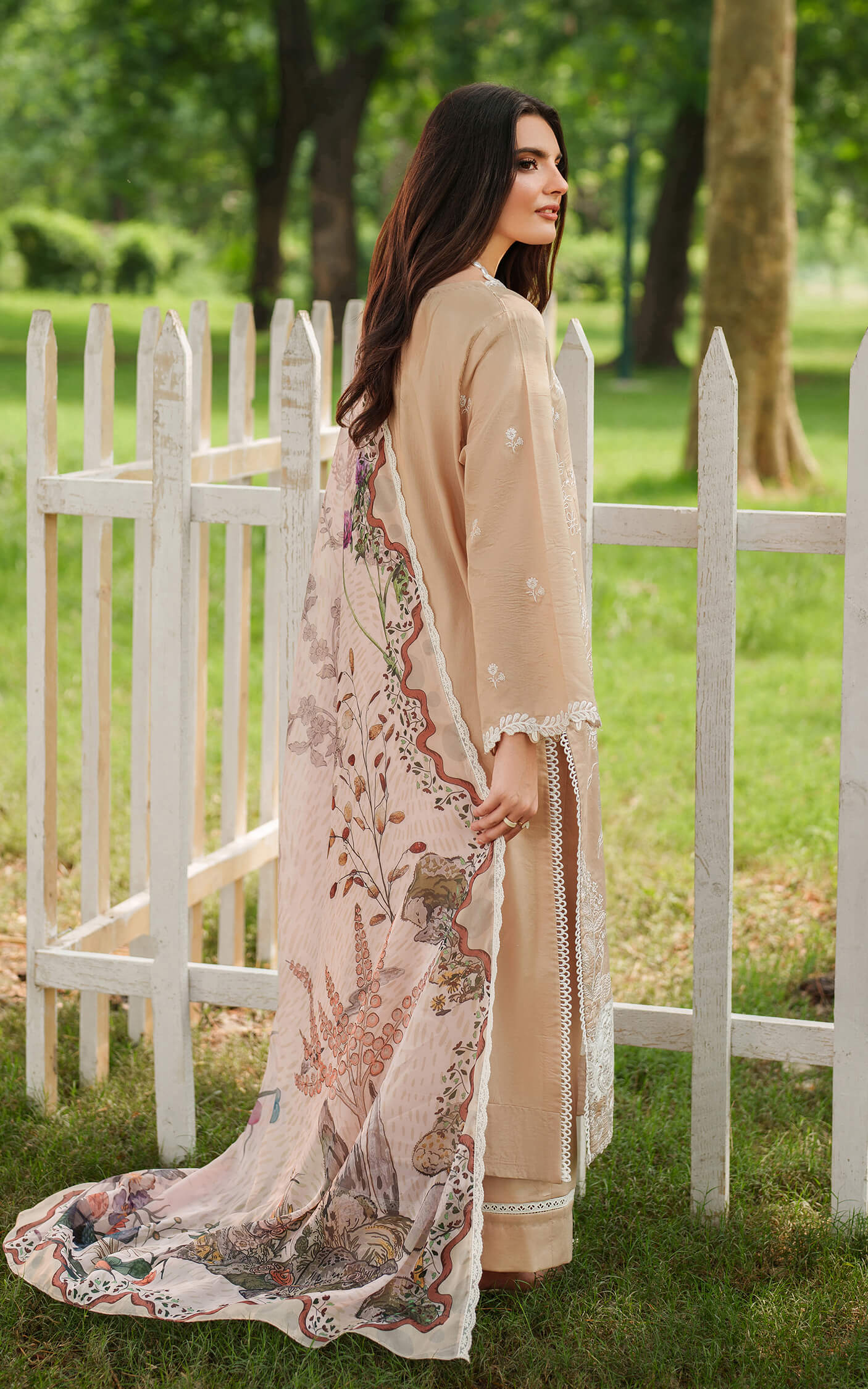 Asifa and Nabeel | Eden Cambric 25 | Ivory Haze ECU25-03