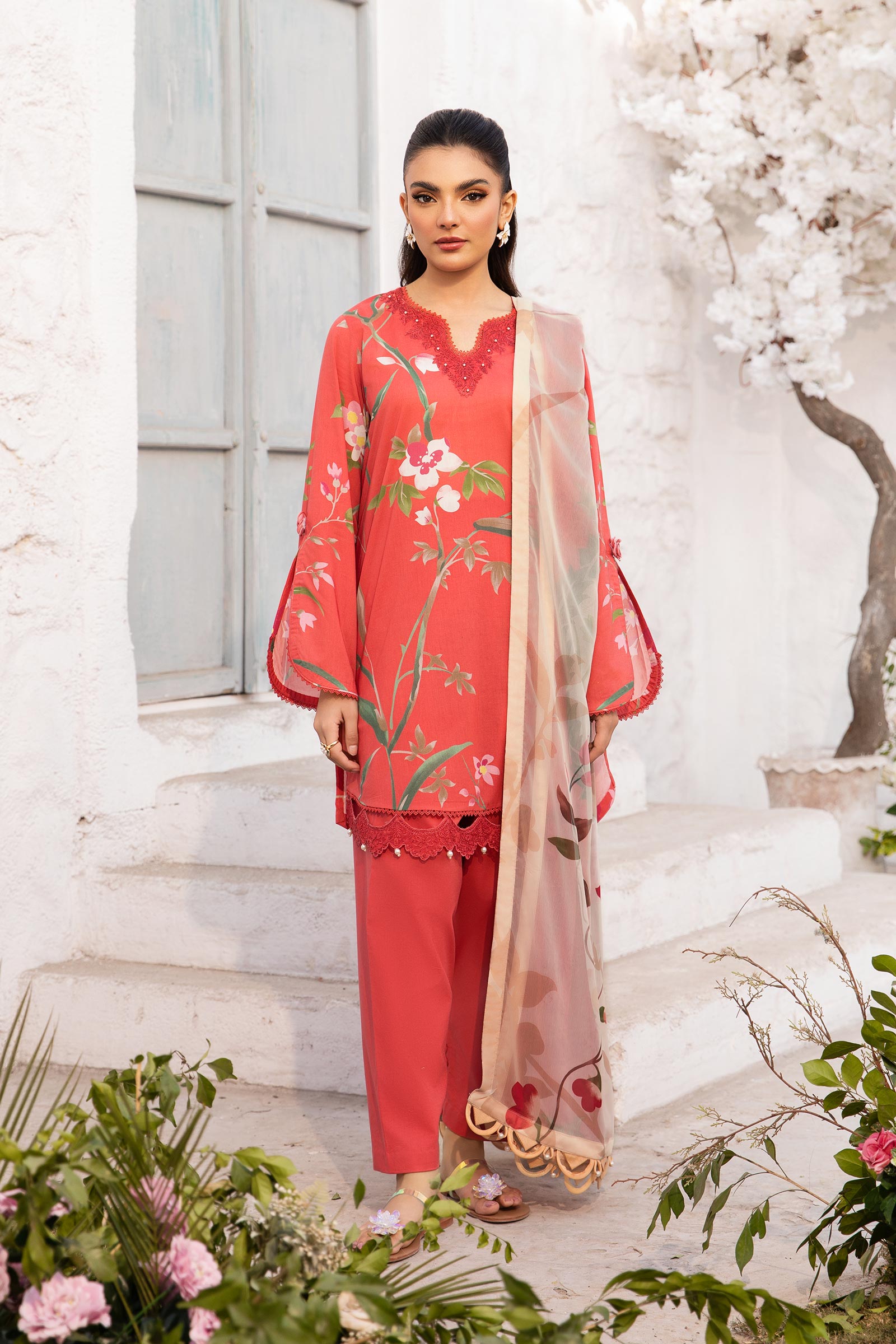 Maria B | M Basic Summer Lawn 25 | MB-CUS25-707B