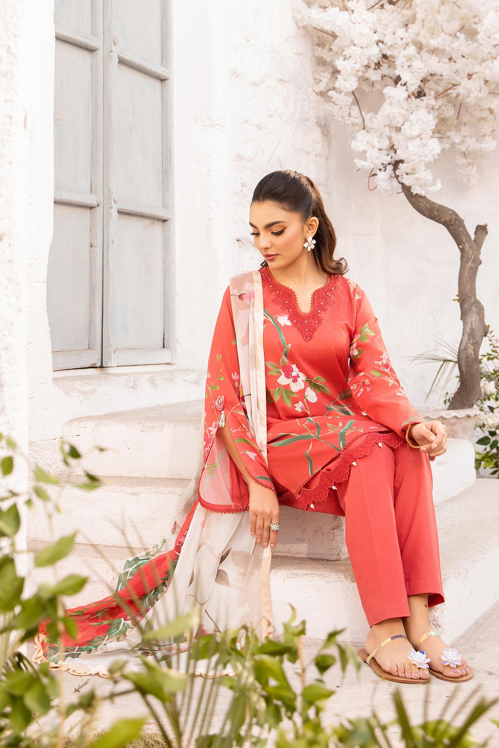 Maria B | M Basic Summer Lawn 25 | MB-CUS25-707B