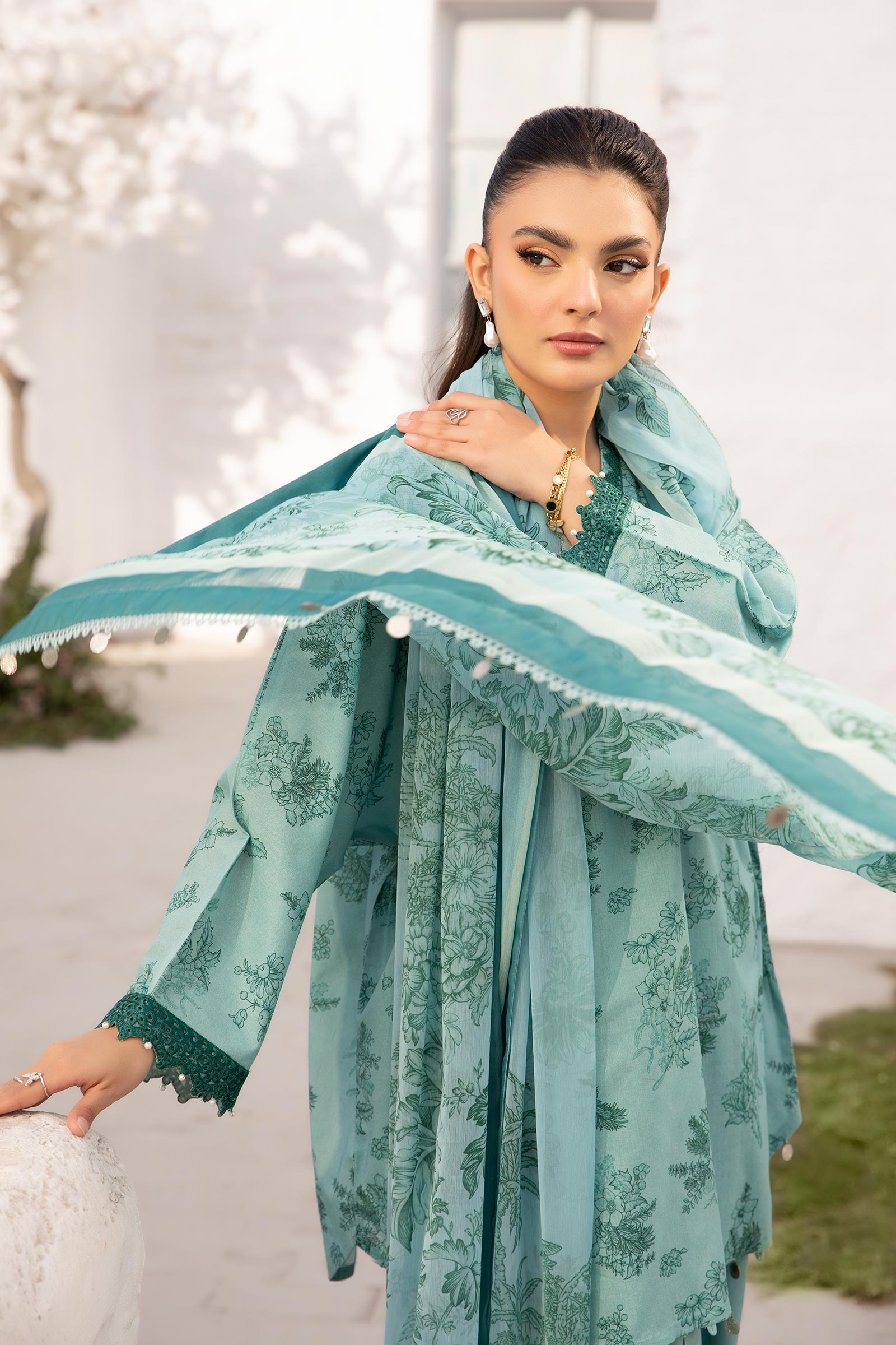 Maria B | M Basic Summer Lawn 25 | MB-CUS25-708B