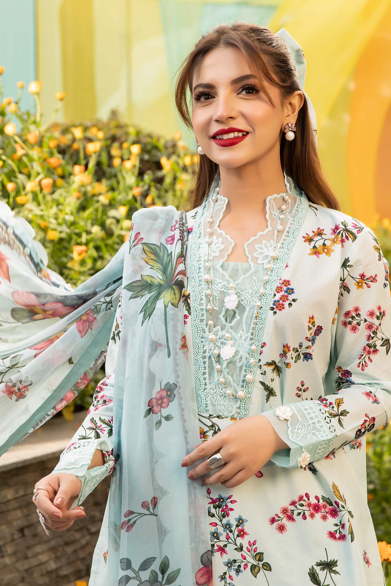 Maria B | M Basic Summer Lawn 25 | MB-CUS25-709B