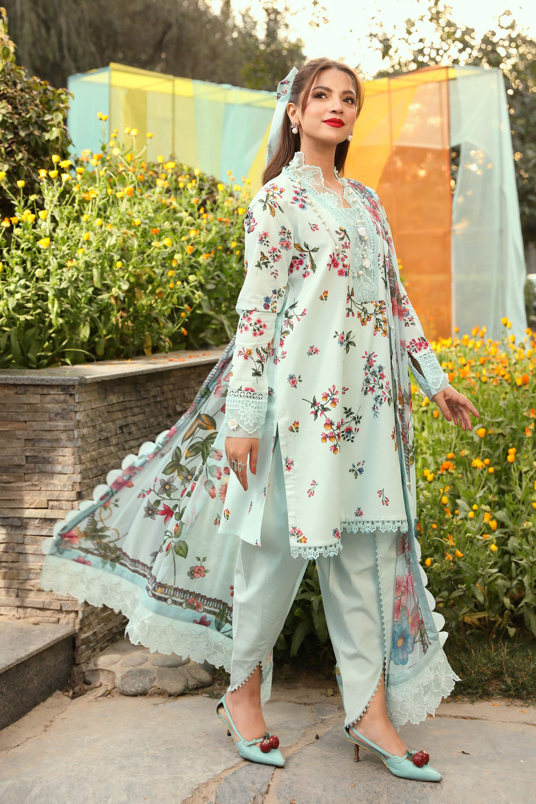 Maria B | M Basic Summer Lawn 25 | MB-CUS25-709B