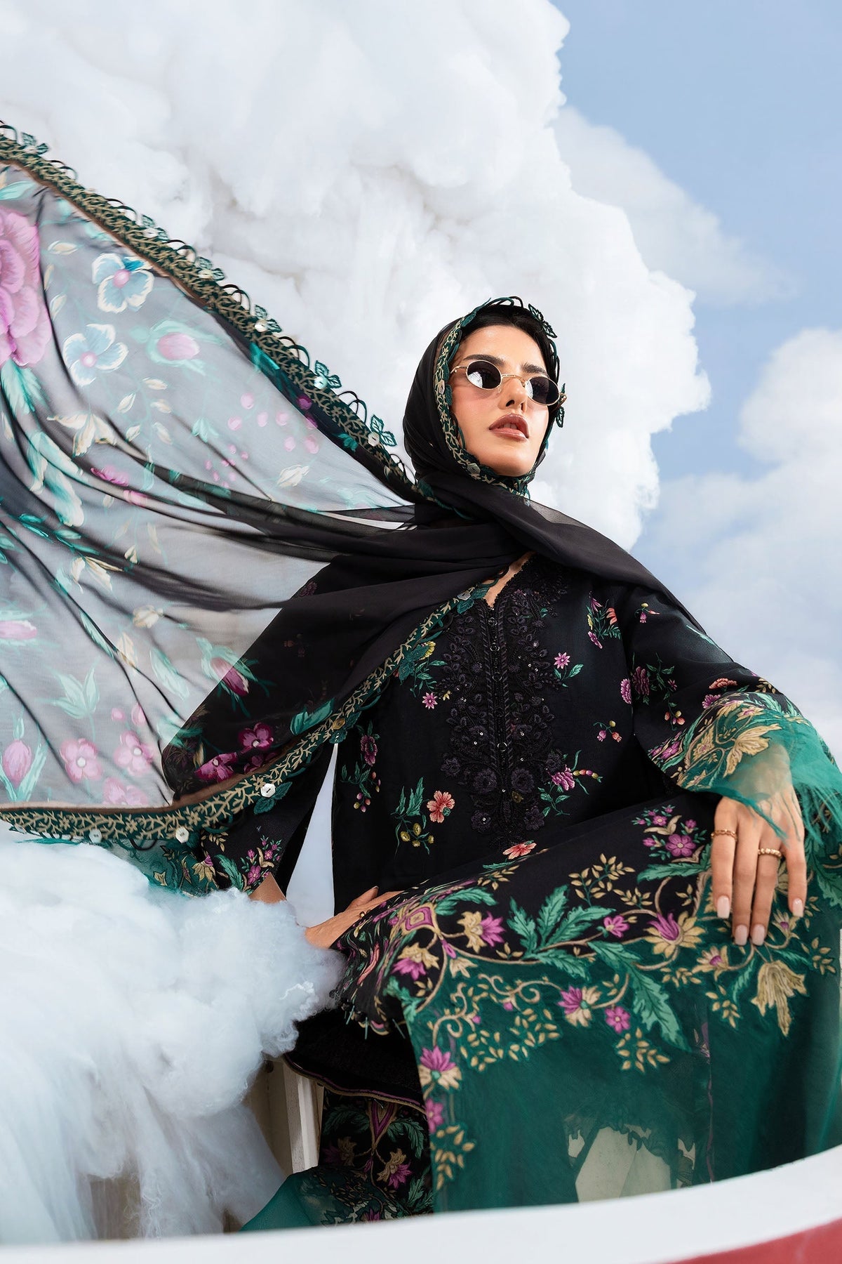 Maria B | M Basics Dreamscape Eid Lawn | MB-CUSV14-01B