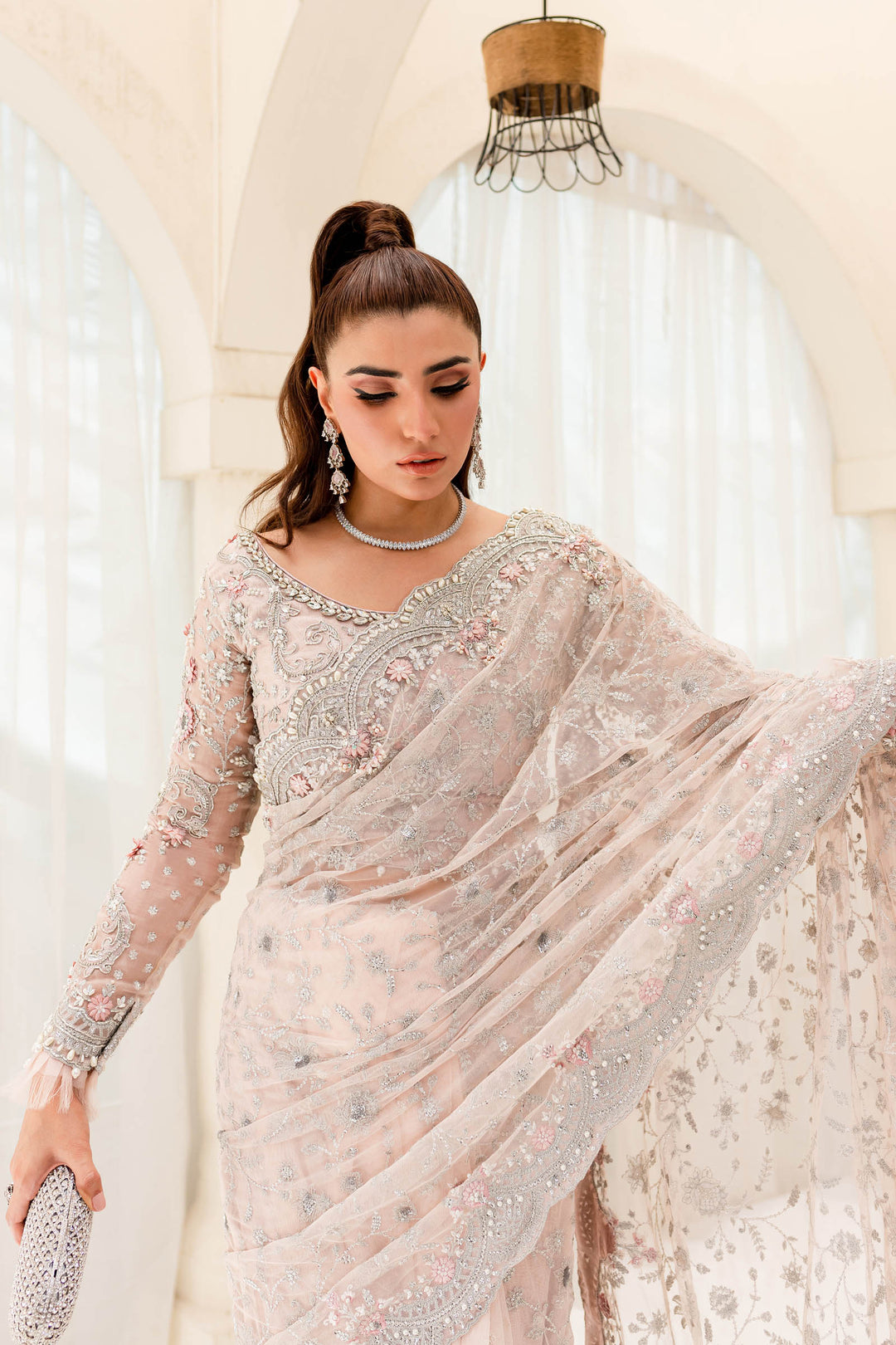 Maria B | Bridal Couture | Pale Pink MC-909