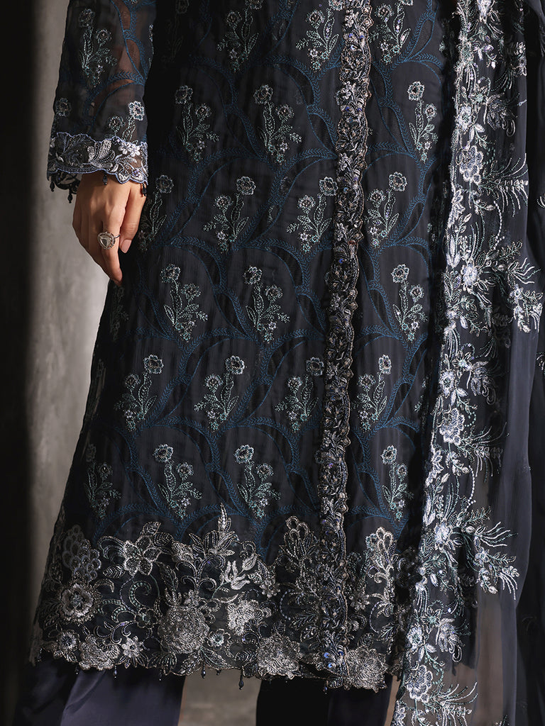 Rajbari | Sage Chiffon Edit | Seran