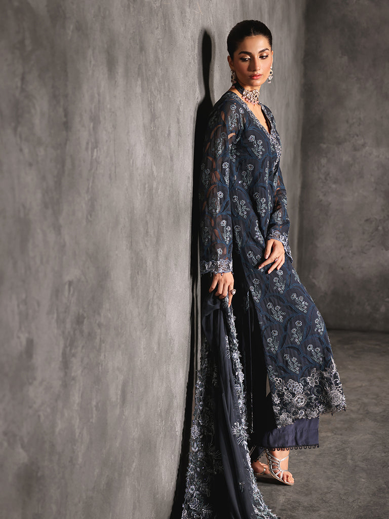 Rajbari | Sage Chiffon Edit | Seran