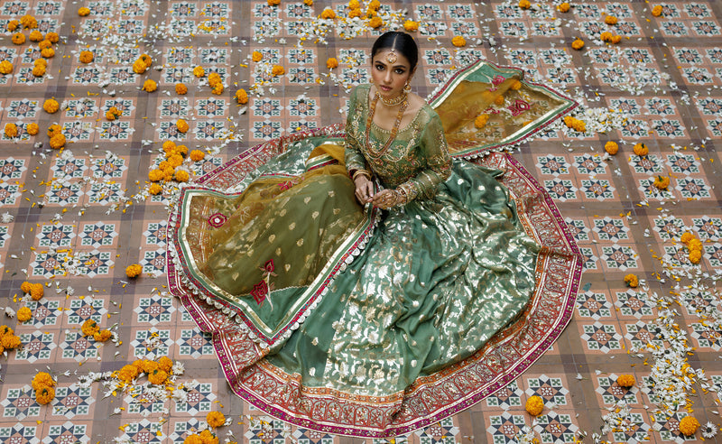 Wahajmkhan | Bahar Begum Formals | GREEN GALORE
